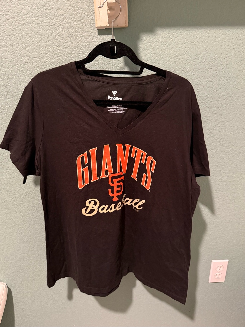 NWT Fanatics Black and Orange San Francisco Giants Graphic Tee